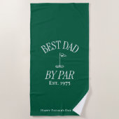 Gepersonaliseerde Dad's Beach Handdoek (Voorkant)