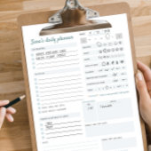 Gepersonaliseerde Dagelijkse Planner Mentaal & Fys Notitieblok