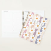 Gepersonaliseerde Daisy bloemenpatroon pastel Planner (Display)