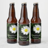 Gepersonaliseerde Daisy bruiloft Bier Etiket (Flessen)