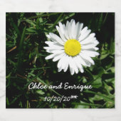 Gepersonaliseerde Daisy bruiloft Bier Etiket (Enkel label)