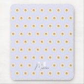 Gepersonaliseerde Daisy Floral Mousepad – Aangepas Muismat (Voorkant)