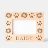 Gepersonaliseerde Daisy Flowers Houten Huisdier Fo Gegraveerde Lijstjes (Voorkant)