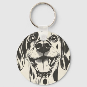 Gepersonaliseerde Dalmatian Dog Sleutelhanger