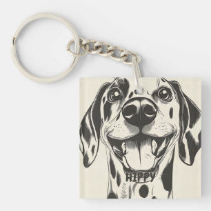 Gepersonaliseerde Dalmatian Dog Sleutelhanger