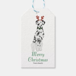Gepersonaliseerde Dalmatische Kerst Cadeaulabel