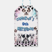 Gepersonaliseerde Dalmatische Puppy Verjaardag Wat Cadeaulabel (Achterkant)
