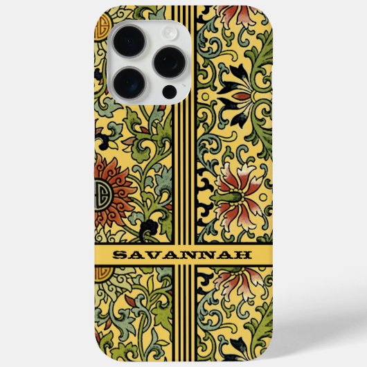 Gepersonaliseerde Damask iPhone Hoesje-u kiest Kle Case-Mate iPhone Case (Achterkant)