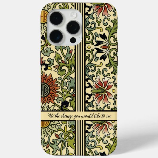 Gepersonaliseerde Damask iPhone Hoesje-u kiest Kle Case-Mate iPhone Case (Achterkant)