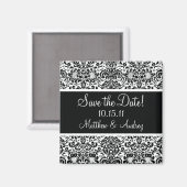 Gepersonaliseerde Damask Sla de Datummagneet op Magneet (Voorkant / Achterkant)