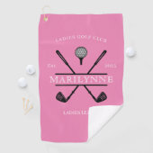 Gepersonaliseerde Dames Club Naam Golfhanddoek (Insitu)