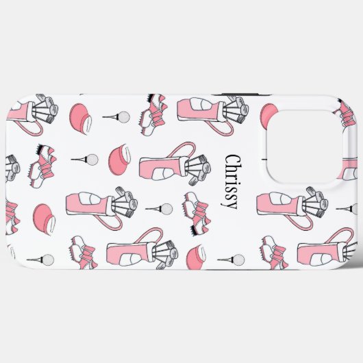 Gepersonaliseerde dames Golfer Case-Mate iPhone Case (Achterkant (horizontaal))