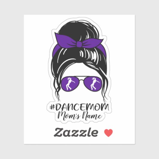 Gepersonaliseerde Dance Moeder Sticker (Vel)