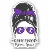 Gepersonaliseerde Dance Moeder Sticker (Voorkant)