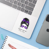 Gepersonaliseerde Dance Moeder Sticker (Laptop met iPhone)