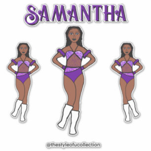Gepersonaliseerde Dance Team Druif Stones Sticker