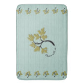 Gepersonaliseerde Dancing Tree Olive Green Badmat (Voorkant Verticaal)