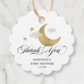Gepersonaliseerde dank u Baby shower Moon & Stars Bedankjes Labels (Voorkant)