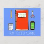 Gepersonaliseerde Dank u Briefkaart Horizontaal (Voorkant)