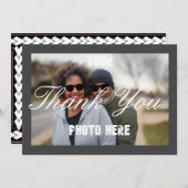 Gepersonaliseerde dank u bruiloft bedankkaart (Voorkant / Achterkant)