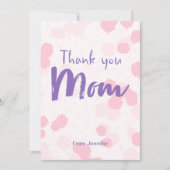Gepersonaliseerde dank u Mam Moederdag Kaart (Voorkant)