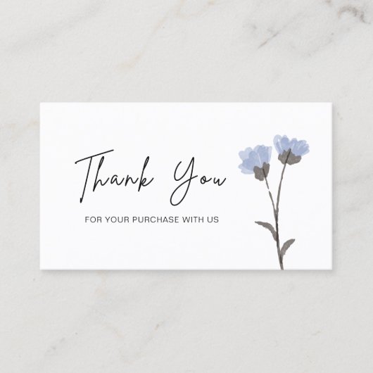 Gepersonaliseerde dank u voor uw Visitekaartjes (Voorkant)