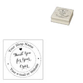 Gepersonaliseerde dank u voor uw zakelijke bestell 	rubberstempel (Gestempeld)