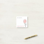 Gepersonaliseerde dankbaarheid Notelets - Geef Bed Post-it® Notes (Op bureau)