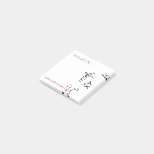 Gepersonaliseerde dankbaarheid Notelets - Leave Th Post-it® Notes (Schuin)