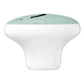 Gepersonaliseerde dansboom Olijfgroen Keramische Knop (Zijkant)