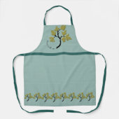 Gepersonaliseerde dansboom Olijfgroen Schort (Voorkant)
