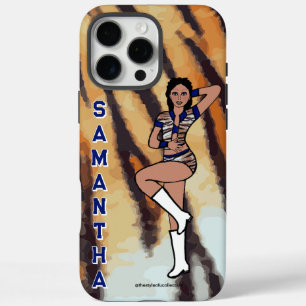 Gepersonaliseerde danser Blue Tiger #1 iPhone 16 Pro Max Hoesje