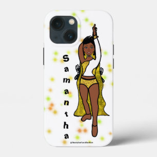 Gepersonaliseerde danser iPhone / iPad case Gold C
