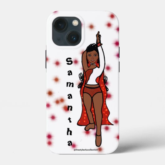 Gepersonaliseerde danser iPhone / iPad hoesje Red  (Achterkant)