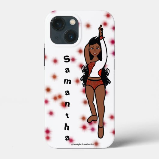 Gepersonaliseerde danser iPhone / iPad hoesje Red (Achterkant)