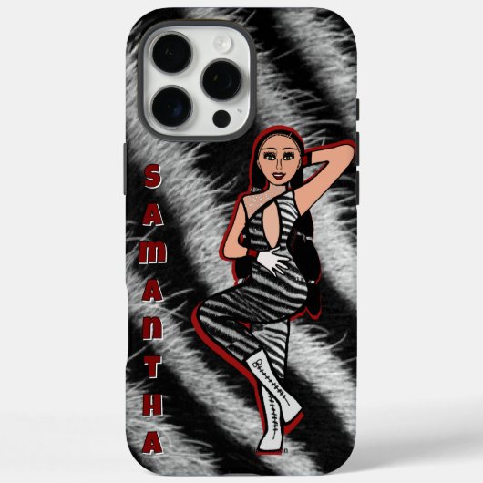 Gepersonaliseerde danser Rode Zebra #2 Case-Mate iPhone Case (Achterkant)