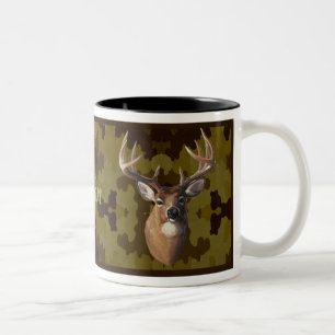 Gepersonaliseerde Dark Camo Deer Mok