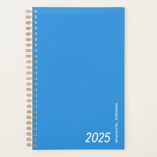 Gepersonaliseerde Darkend Blue dateerde mijn dagel Planner (Voorkant)