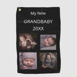 Gepersonaliseerde Dated Mijn Nieuwe KLEINBABY Golfhanddoek