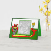 Gepersonaliseerde de dagsjabloon van heilige David Kaart (Gele Bloem)