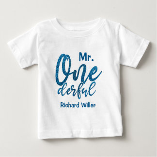Gepersonaliseerde de heer Onederful Baby Boy T-Shi