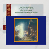 Gepersonaliseerde de Herders van het Bezoek van Feestdagenkaart (Voorkant / Achterkant)