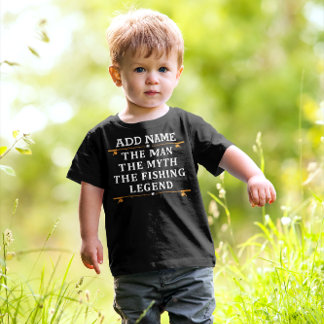 Gepersonaliseerde De Man De Mythe De Vislegend Kinder Shirts