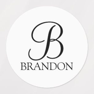 Gepersonaliseerde de Monogram en Etiketten van het Labels