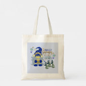 Gepersonaliseerde decoratieve kerst tote bag (Achterkant)