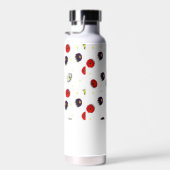 Gepersonaliseerde decoratieve lente bloemen wit waterfles (Rechts)