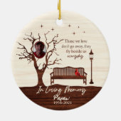 Gepersonaliseerde degenen die we liefhebben / papa keramisch ornament (Achterkant)