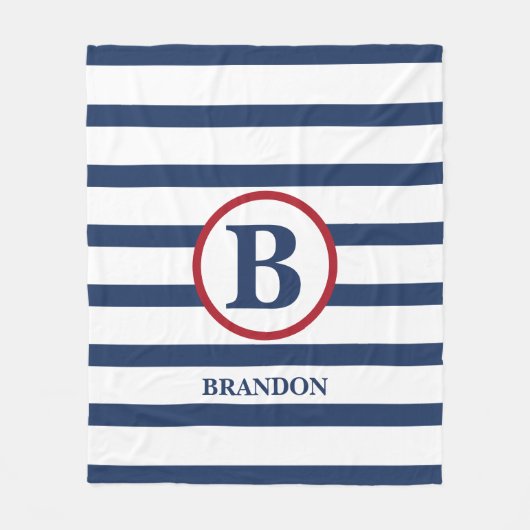 Gepersonaliseerde deken van gestreepte kinderen (Voorkant)