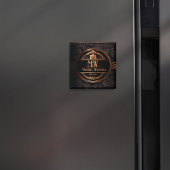 Gepersonaliseerde Demask Monogram Magnet Magneet