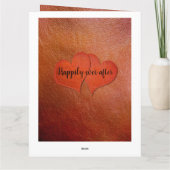 Gepersonaliseerde derde bruiloft 3 jaar Jubileum K Kaart (Achterkant)